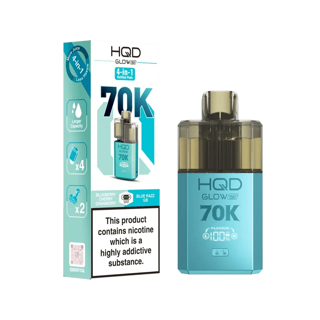 HQD Glow Air 70K Prefilled Kit (Box of 5)