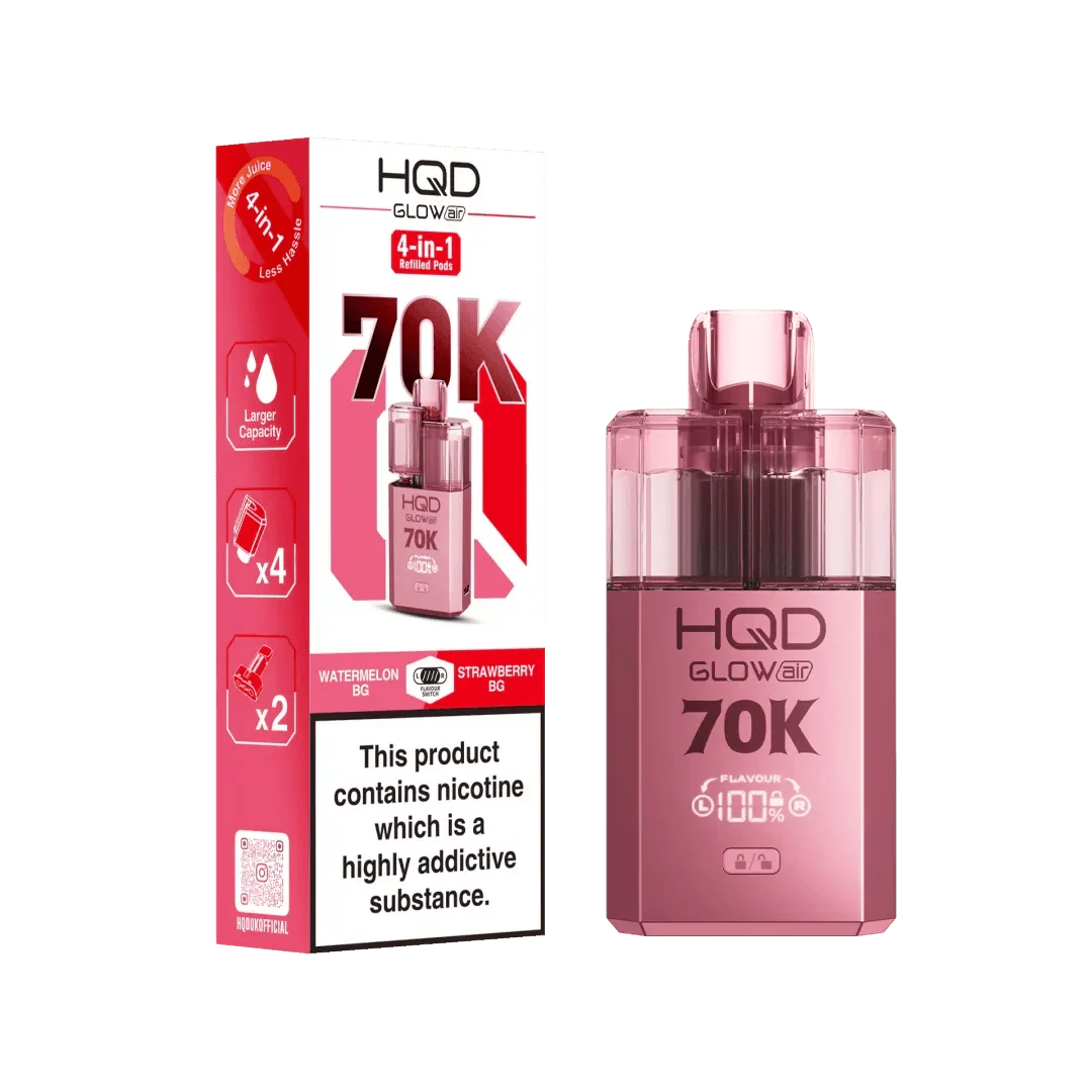 HQD Glow Air 70K Prefilled Kit (Box of 5)