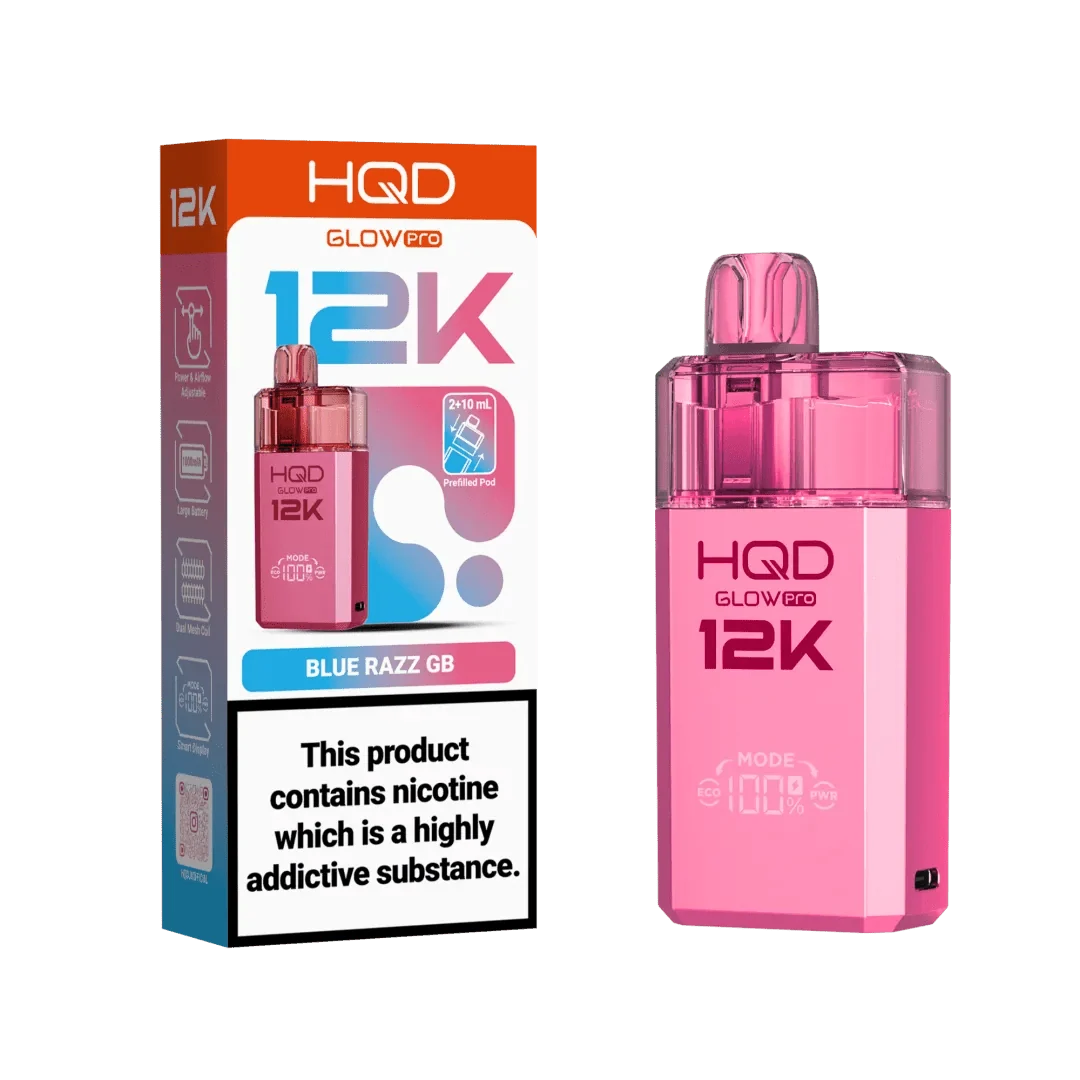 HQD Glow Pro 12k Prefiiled Kit (Box of 5)