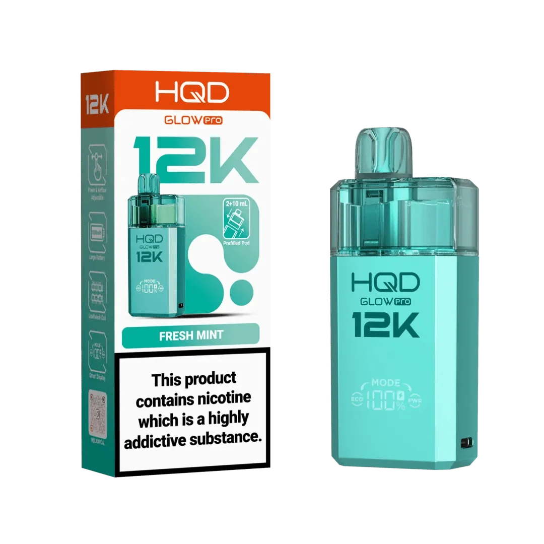 HQD Glow Pro 12k Prefiiled Kit (Box of 5)