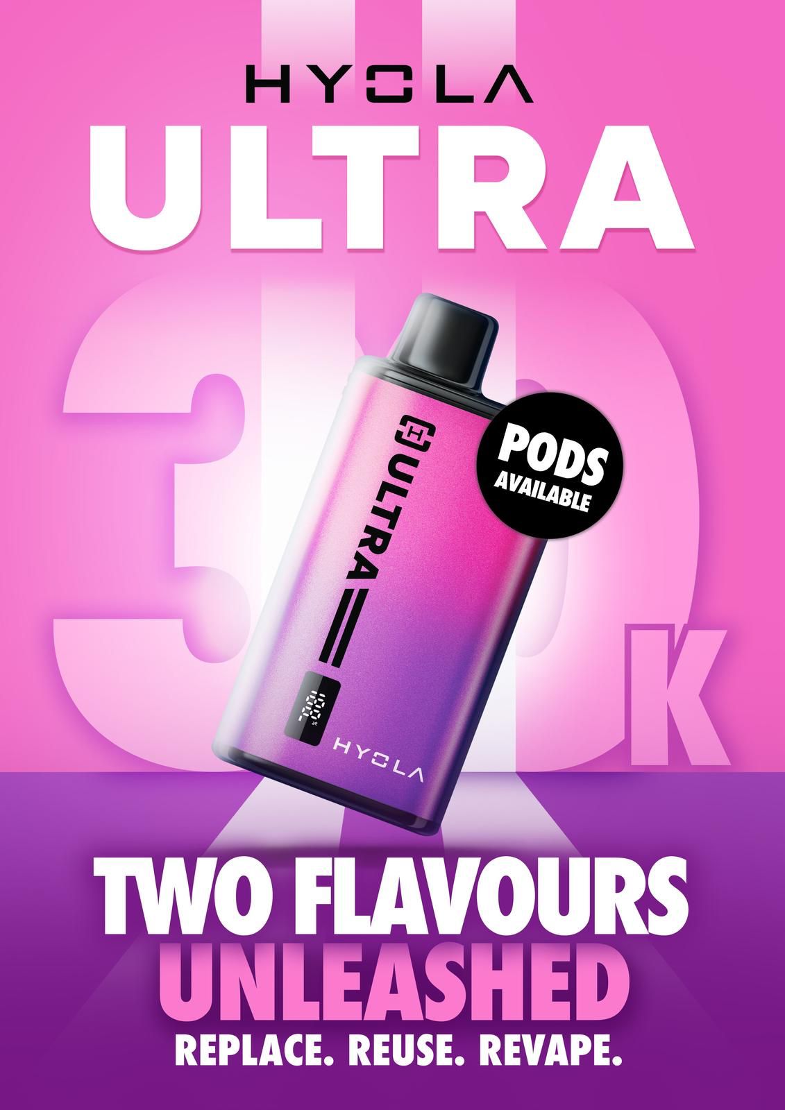 Hyola Ultra 30k Prefilled Pod Vape Kit (BOX OF 5)