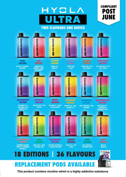 Hyola Ultra 30k Prefilled Pod Vape Kit (BOX OF 5)