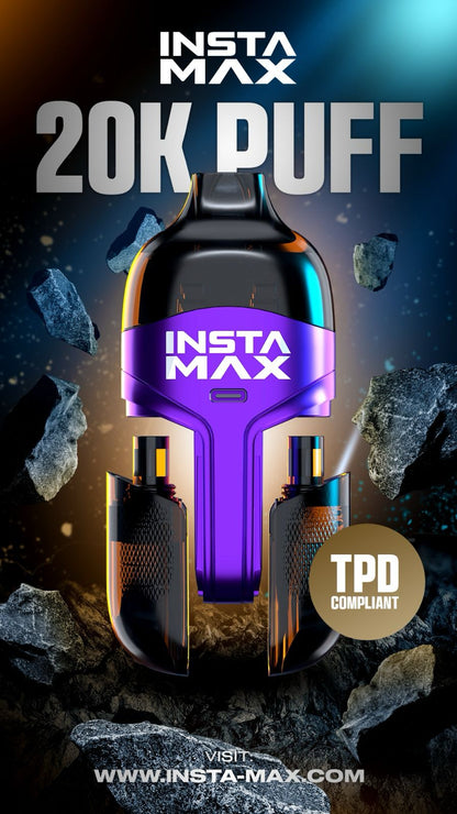 Insta Max 20k Puffs  Prefilled Pod kit Box of 5
