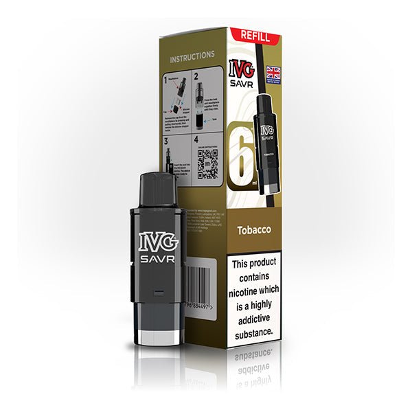 IVG SAVR Prefilled Pods + Refill Containers Box of 10