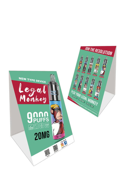 Legal Monkey 9000 Prefilled Pod Kit Box of 5