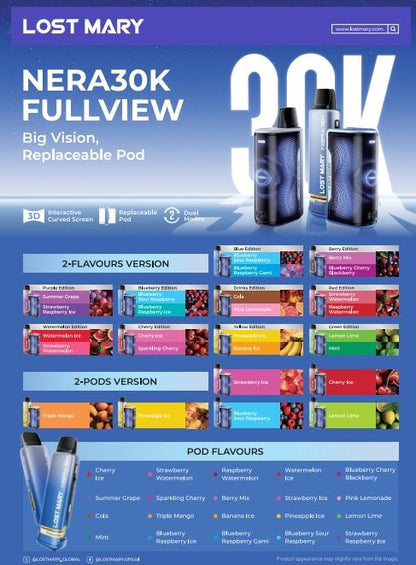Lost Mary Nera 30K Prefilled pod kit (Box of 5)