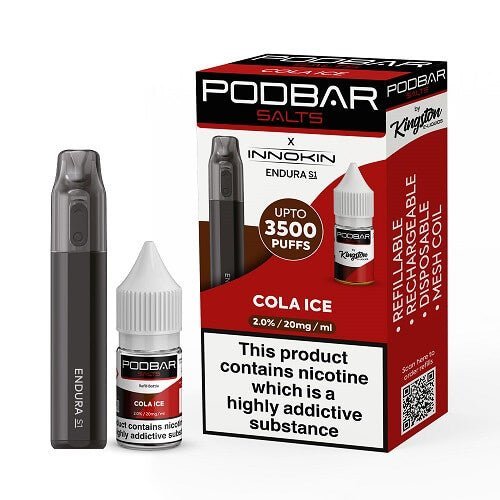 Podbar Salts + Innokin Endura S1 Pod Kit - Twin Pack - Box 0f 10