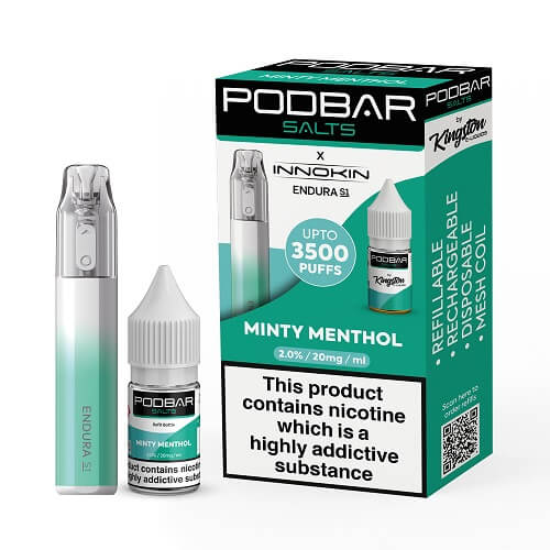 Podbar Salts + Innokin Endura S1 Pod Kit - Twin Pack - Box 0f 10