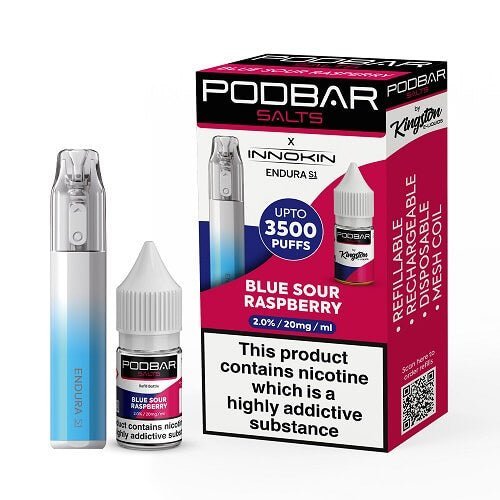 Podbar Salts + Innokin Endura S1 Pod Kit - Twin Pack - Box 0f 10