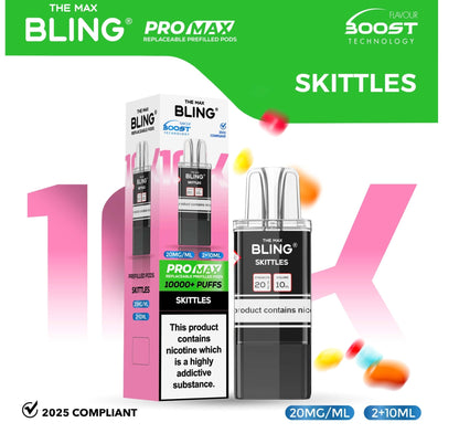 The Bling 10k Pro Max Replacement Pods (BOX OF 5)