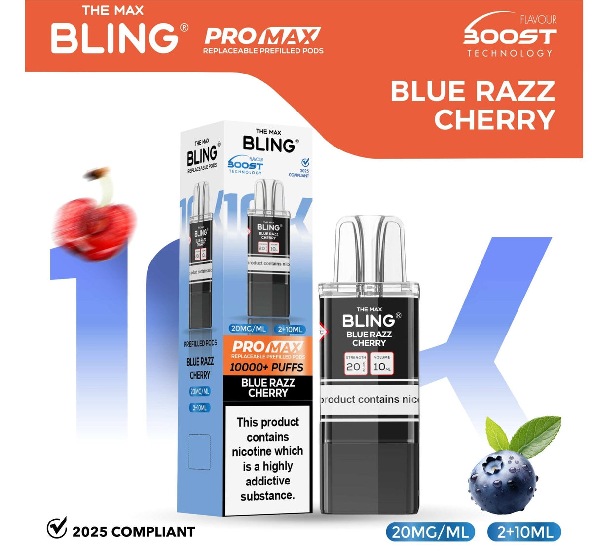 The Bling 10k Pro Max Replacement Pods (BOX OF 5)