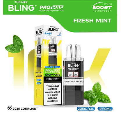 The Bling 10k Pro Max Replacement Pods (BOX OF 5)