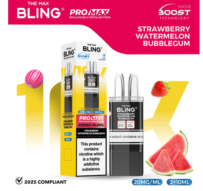The Bling 10k Pro Max Replacement Pods (BOX OF 5)