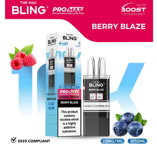 The Bling 10k Pro Max Replacement Pods (BOX OF 5)