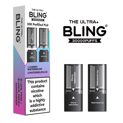 The Bling Ultra Plus 30k Replacement Pods Pack of 5