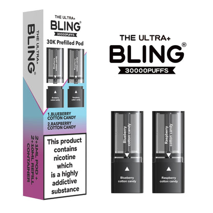 The Bling Ultra Plus 30k Replacement Pods Pack of 5