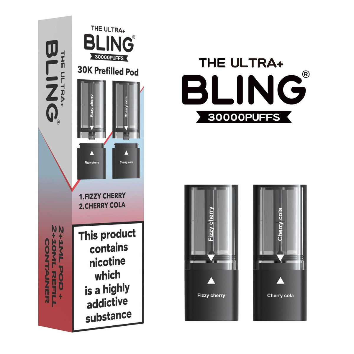 The Bling Ultra Plus 30k Replacement Pods Pack of 5