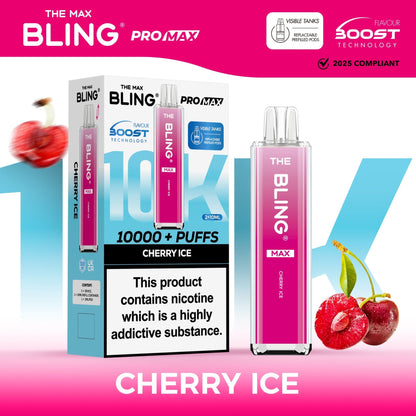 The Crystal Bling Max 10000 Preffilled Vape Kit Box of 5